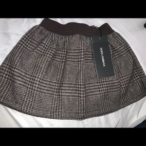 Dolce& Gabbana Cashmere Gathered Skirt